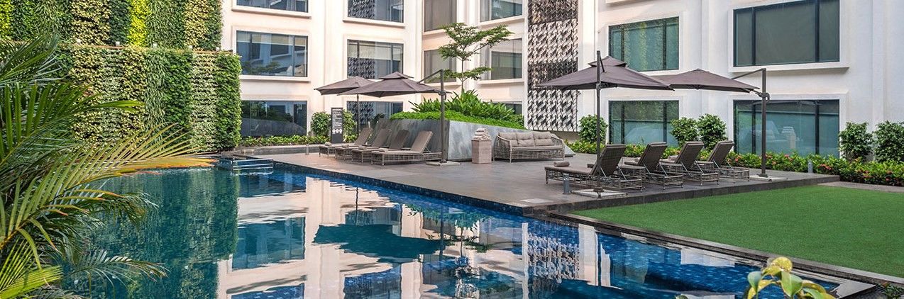 果阿坎多林中心凯悦酒店 外观 照片 The swimming pool at the hotel